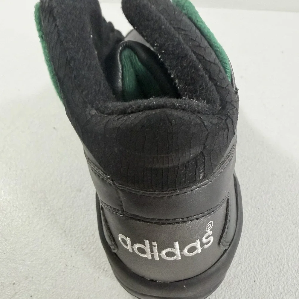Vintage 1993 Adidas Streetball 2‎ Men's Basketball Shoes Black Green Size 9.5